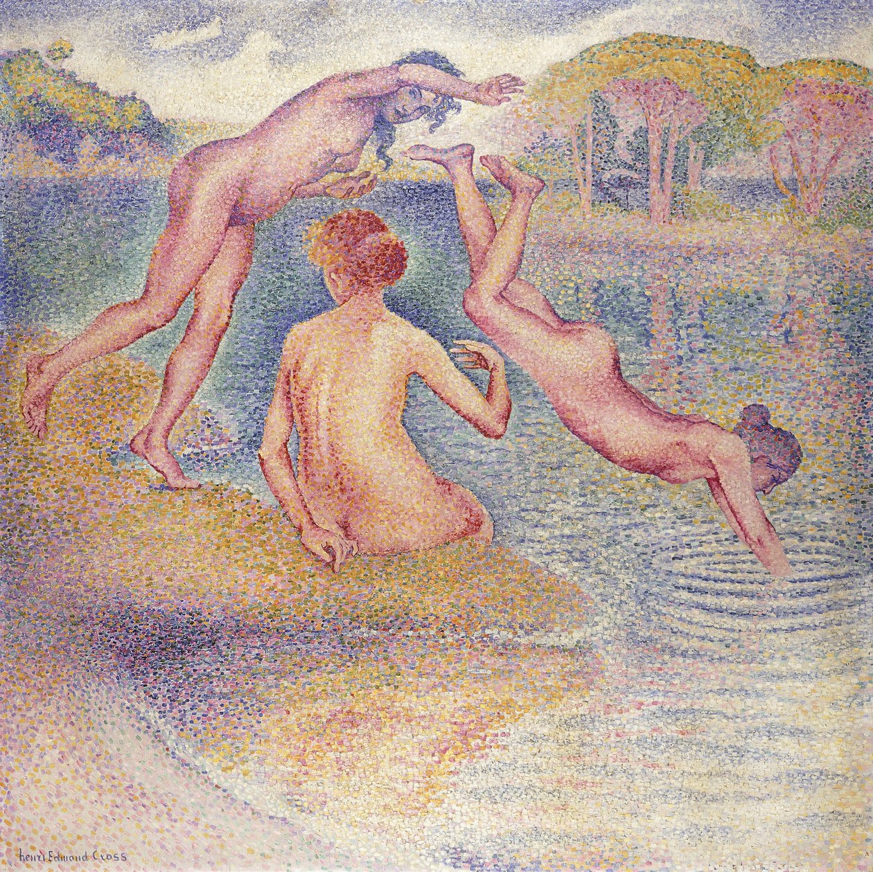 Badegjestene av Henri Edmond Cross