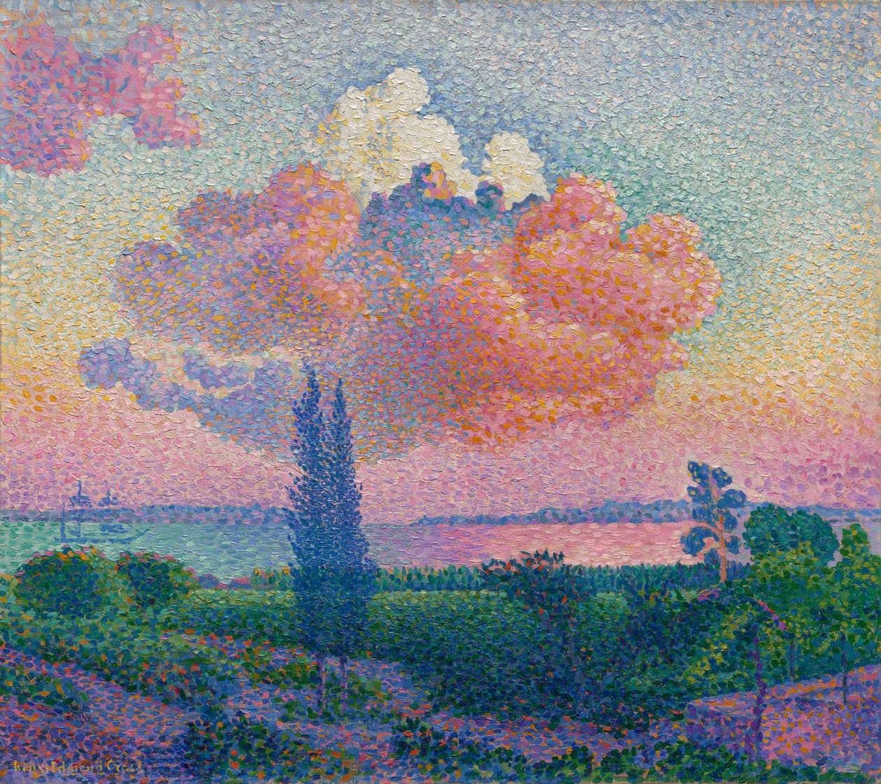 Den rosa skyen av Henri Edmond Cross