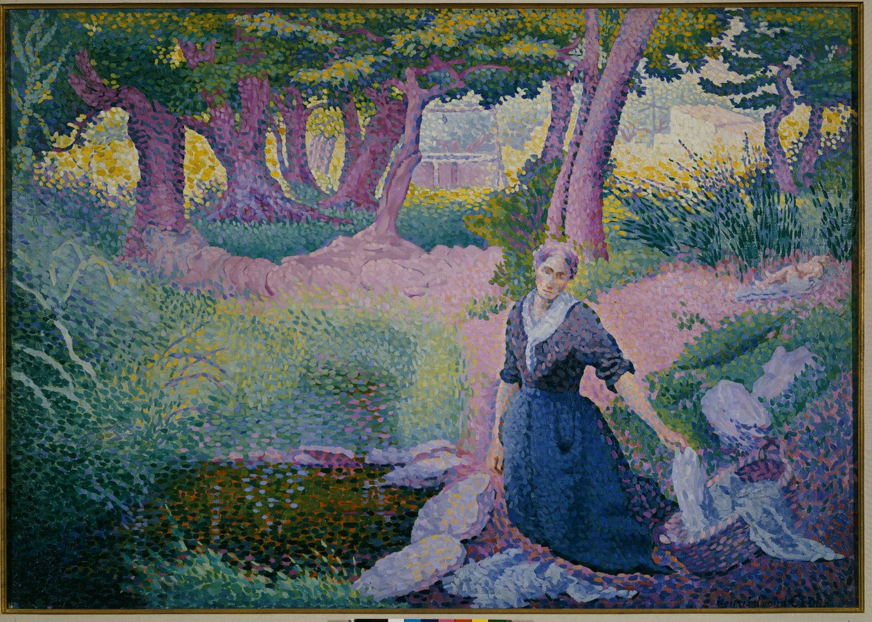 Vaskekvinnen, 1895-96 av Henri Edmond Cross