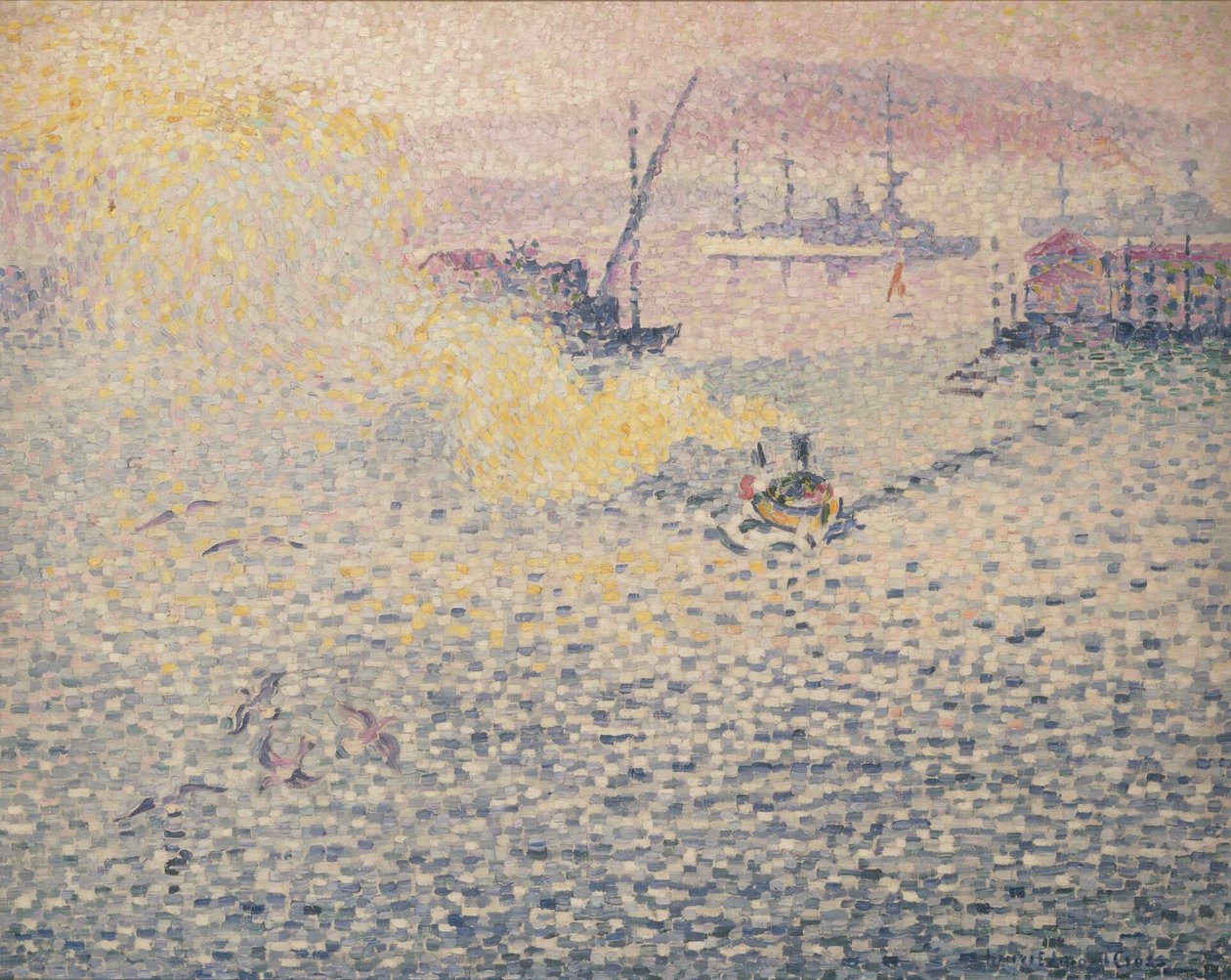 Toulon, vintermorgen Toulon, vintermorgen, 1906-1907. av Henri Edmond Cross