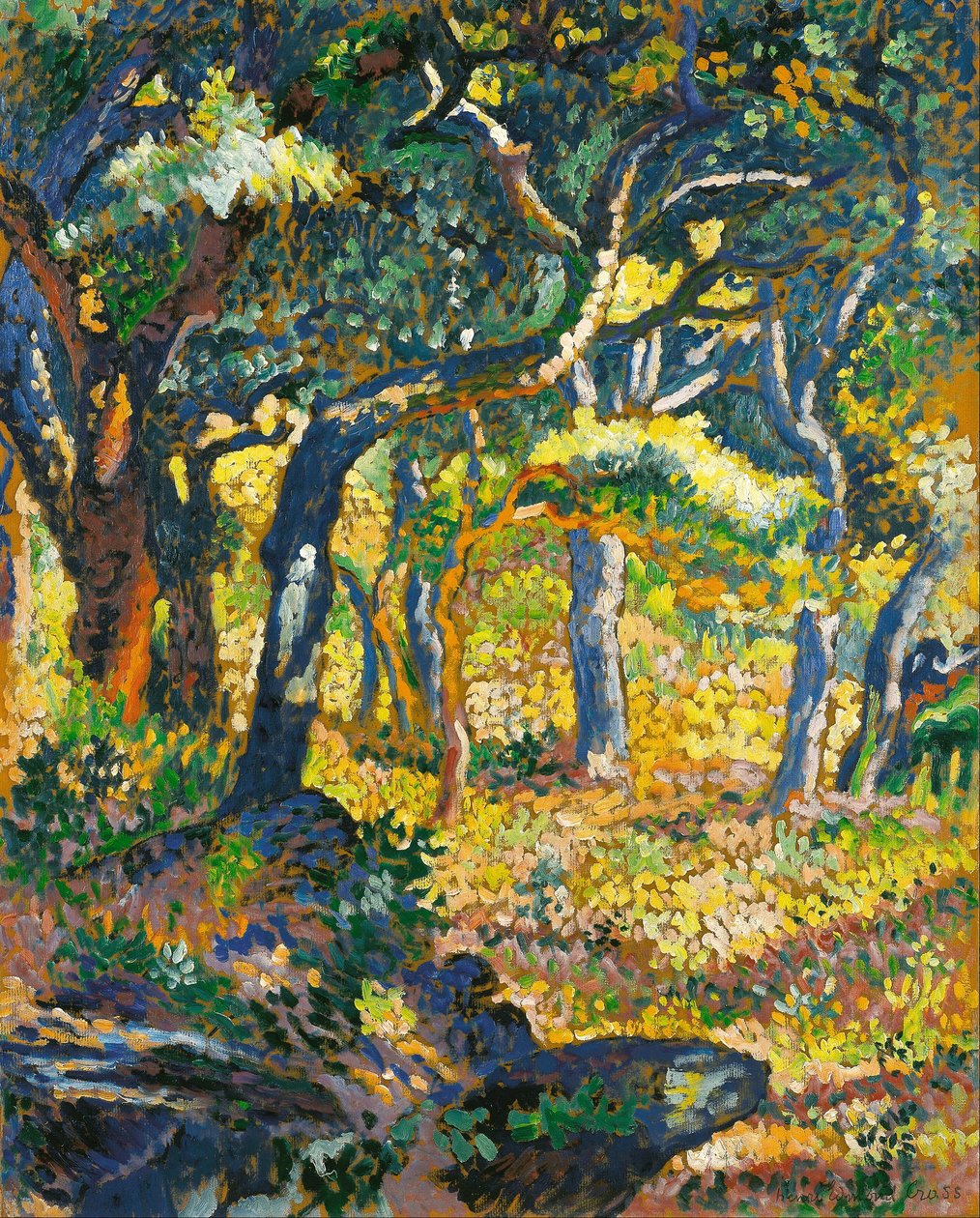 En lysning i Provence (studie) av Henri Edmond Cross