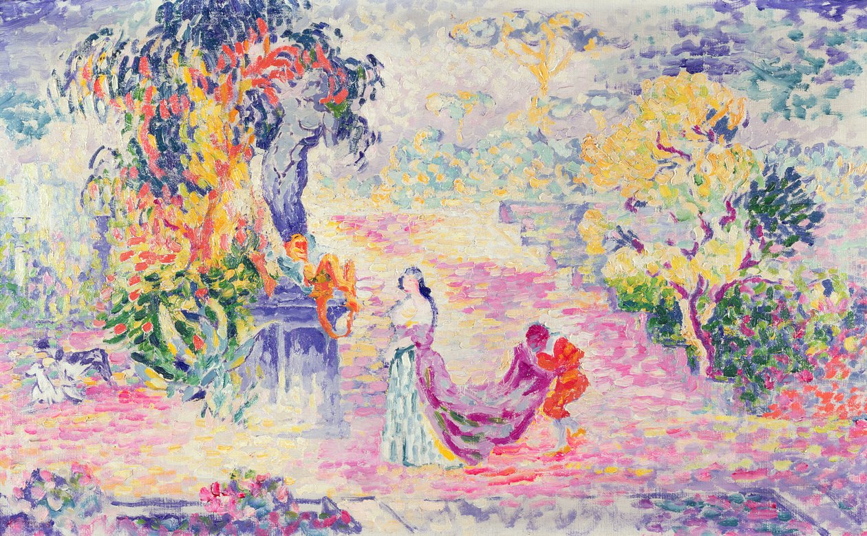 Kvinne i parken, 1909 av Henri Edmond Cross