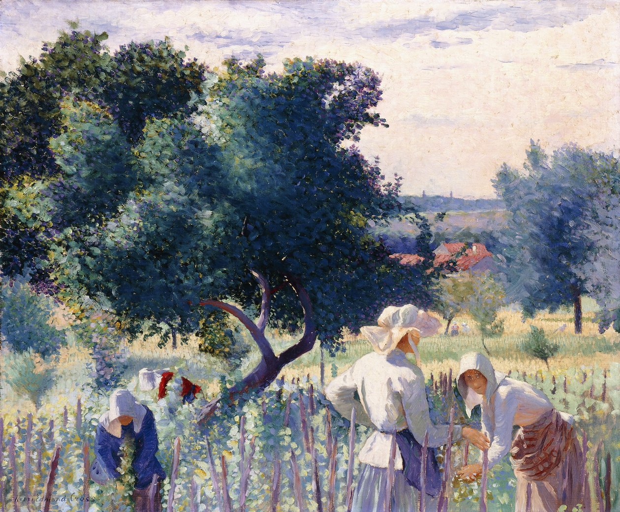 Women Binding Vines, 1890 av Henri Edmond Cross