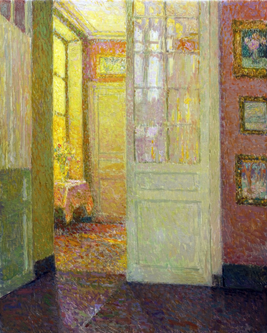 Interiør. Vinduslys - Peinture av Henri Le Sidaner (1862-1939) av Henri Eugene Augustin Le Sidaner