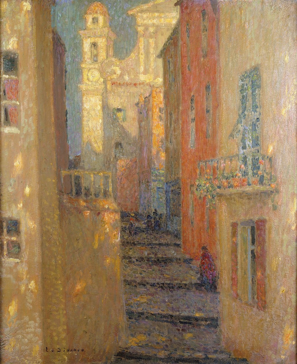 Kirkegate av Henri Eugene Augustin Le Sidaner