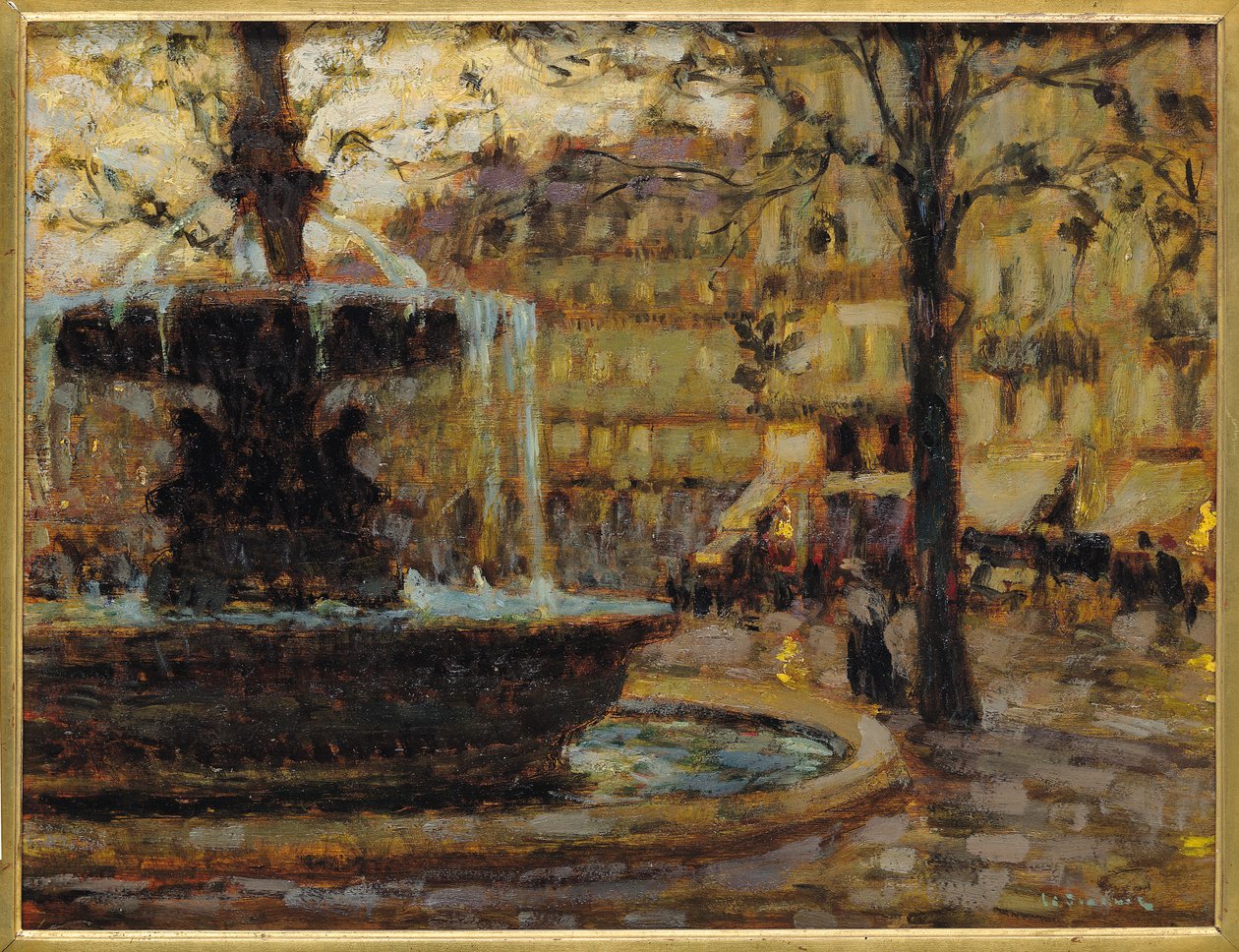 Fontenen, Paris, 1904 av Henri Eugene Augustin Le Sidaner