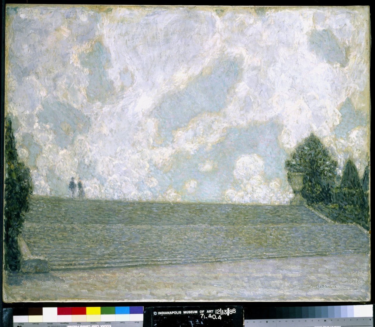 Trappene til palasset i Versailles (Les Marches Du Palais Versailles) (olje på lerret) av Henri Eugene Augustin Le Sidaner