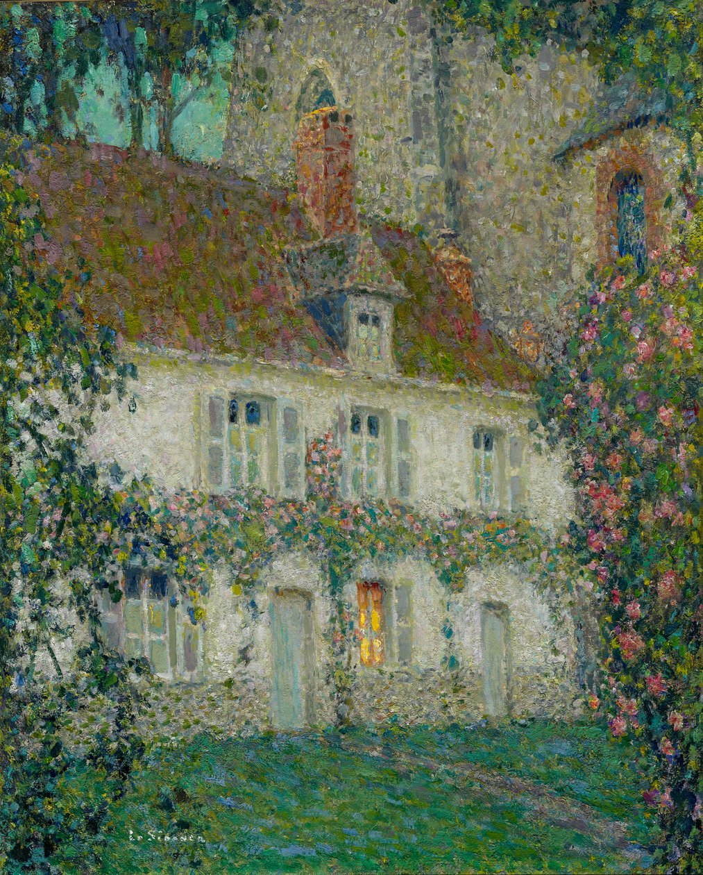 Kunstnerhuset i Gerberoy, 1932 av Henri Eugene Augustin Le Sidaner