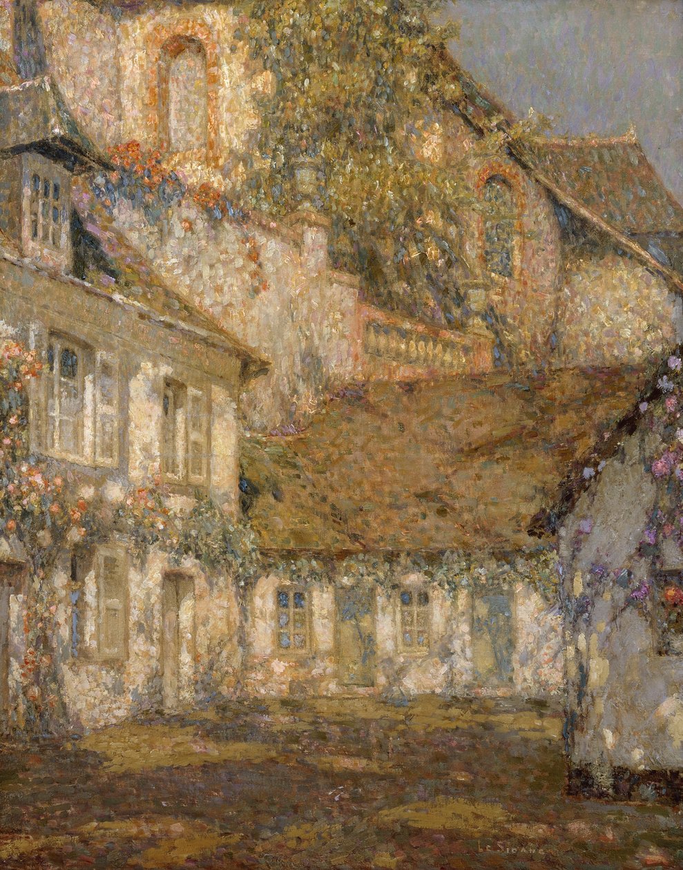 Huset nedenfor kirken; La Maison sous L