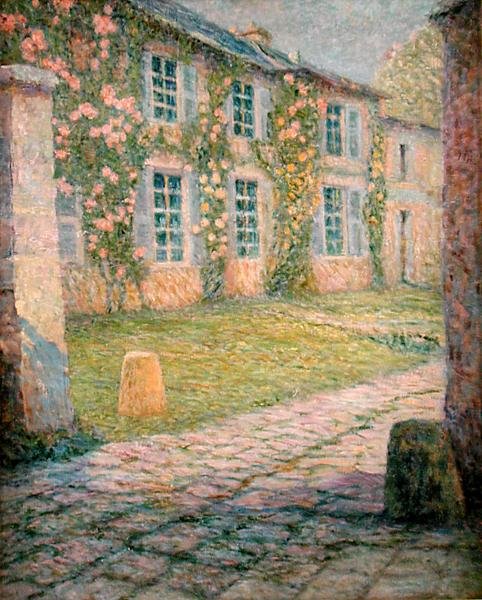 Huset med roser, Versailles av Henri Eugene Augustin Le Sidaner