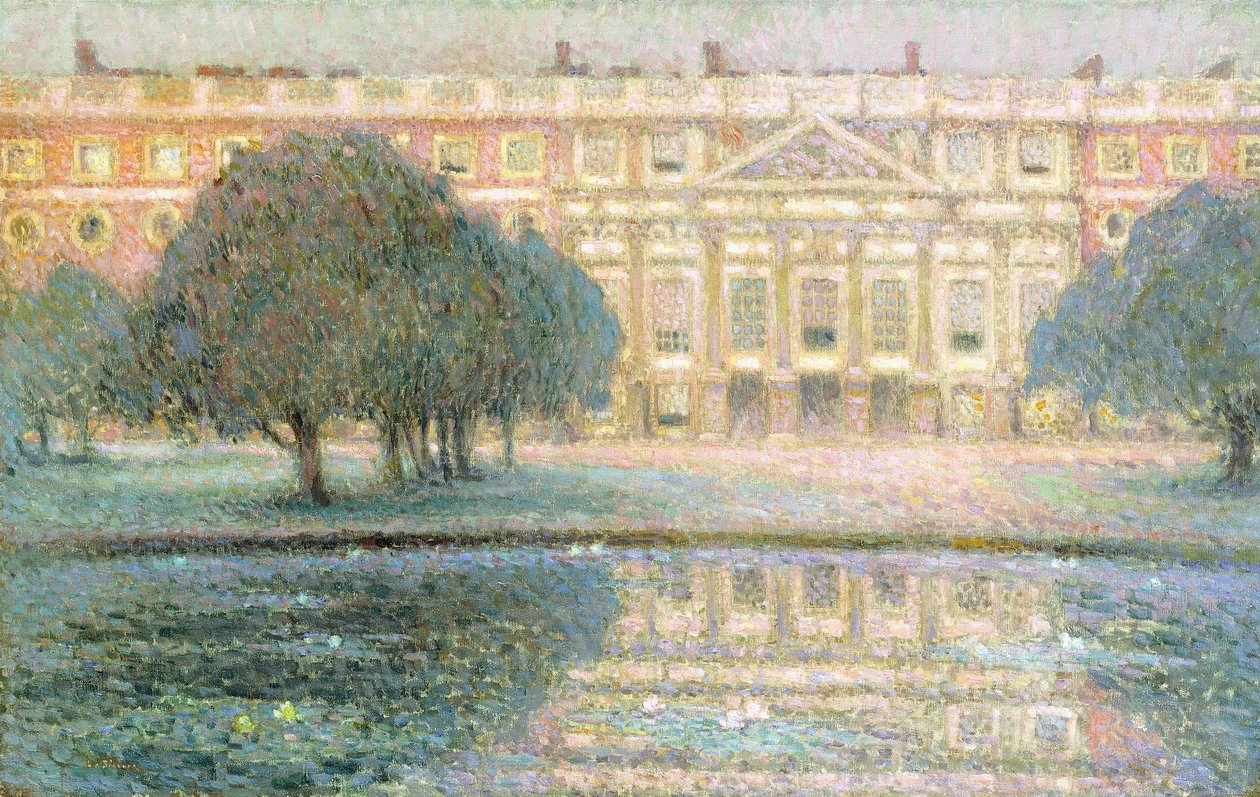 The Palace, Summer Morning (Hampton Court) av Henri Eugene Augustin Le Sidaner
