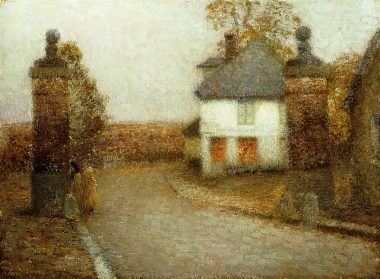 The Pillars, Gerberoy; The Pillars, Gerberoy av Henri Eugene Augustin Le Sidaner