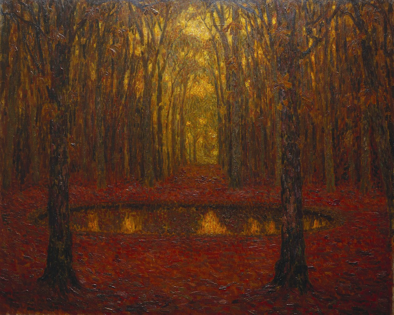 Dammen i Versailles om høsten av Henri Eugene Augustin Le Sidaner