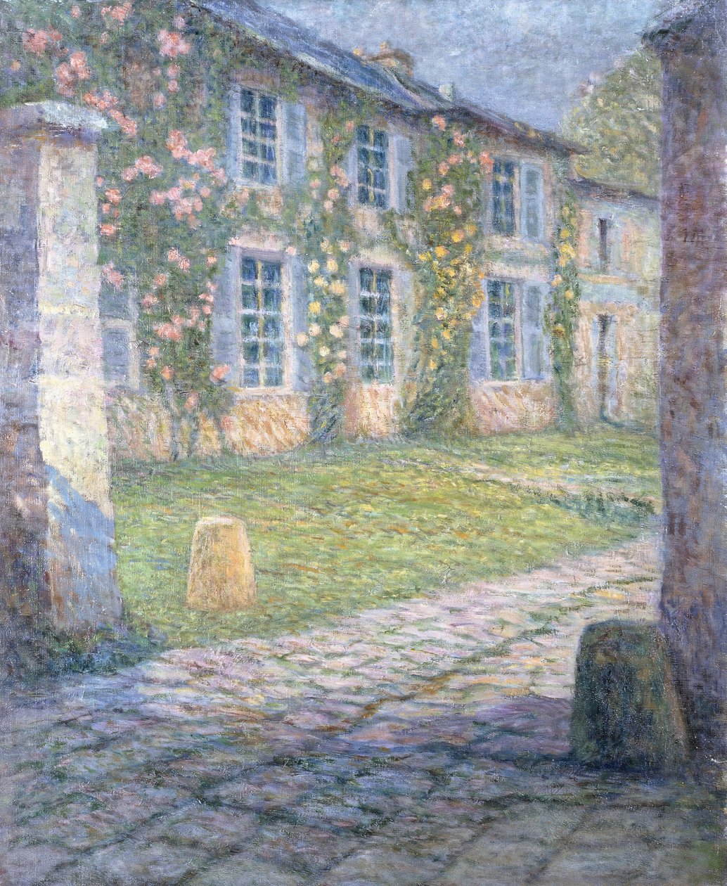 Rosehuset i Versailles; Det rosa huset i Versailles av Henri Eugene Augustin Le Sidaner