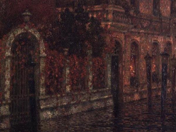 Venezia -kanalen (olje på lerret) av Henri Eugene Augustin Le Sidaner