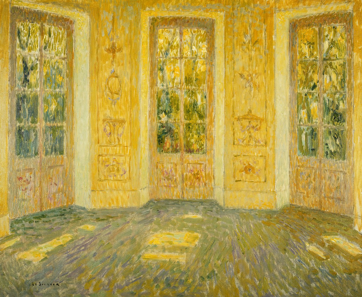 Vinduer på parken; Vinduer på parken av Henri Eugene Augustin Le Sidaner