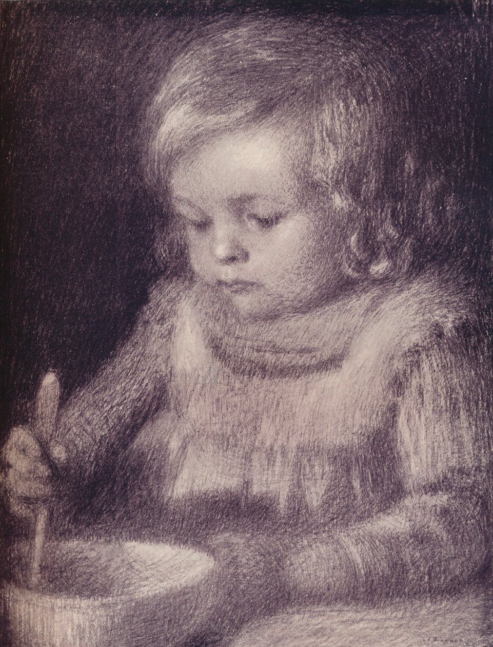 'Barnet', 1901-1902 av Henri Eugene Le Sidaner