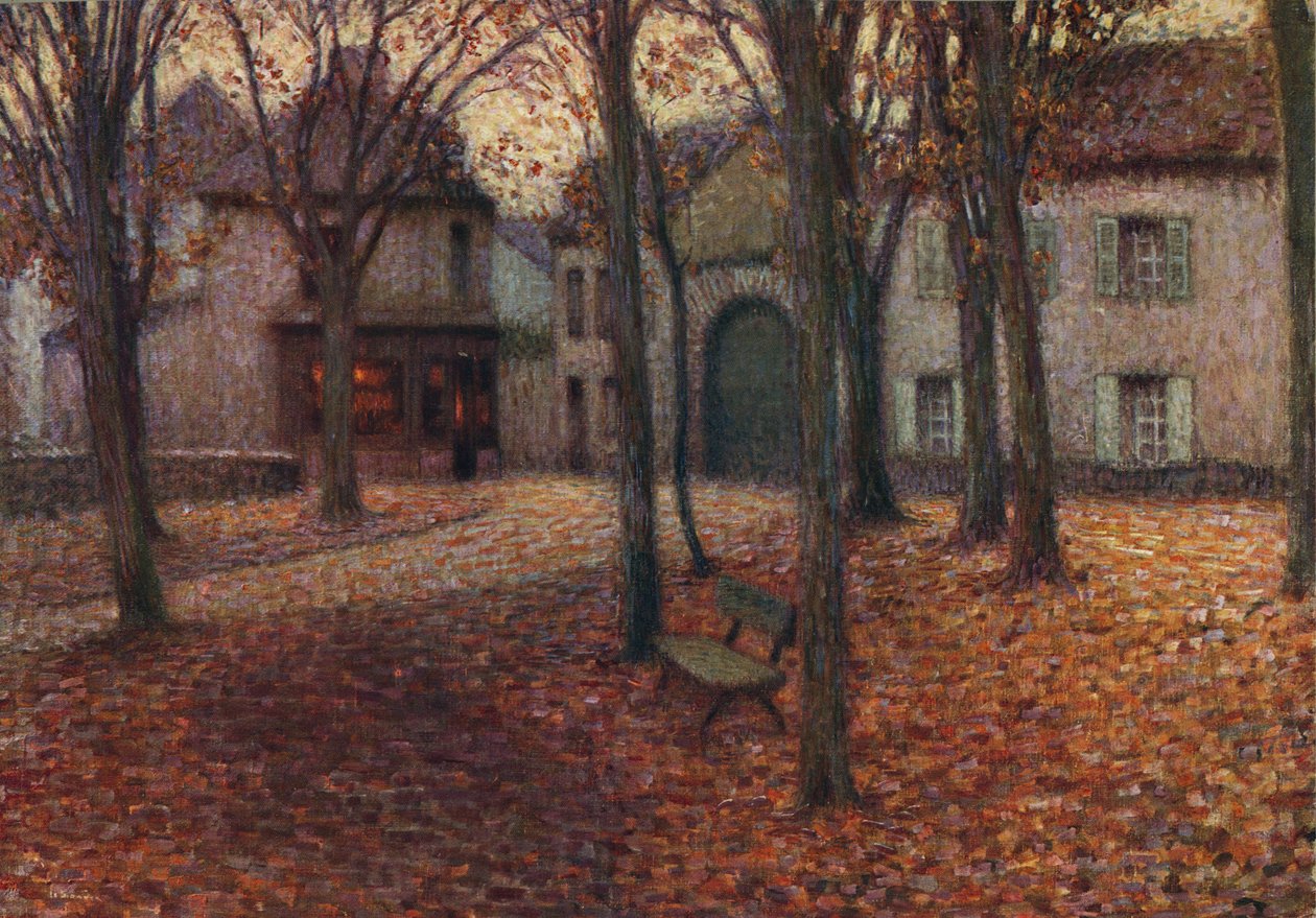 Landsbyen om høsten, c1915 av Henri Eugene Le Sidaner