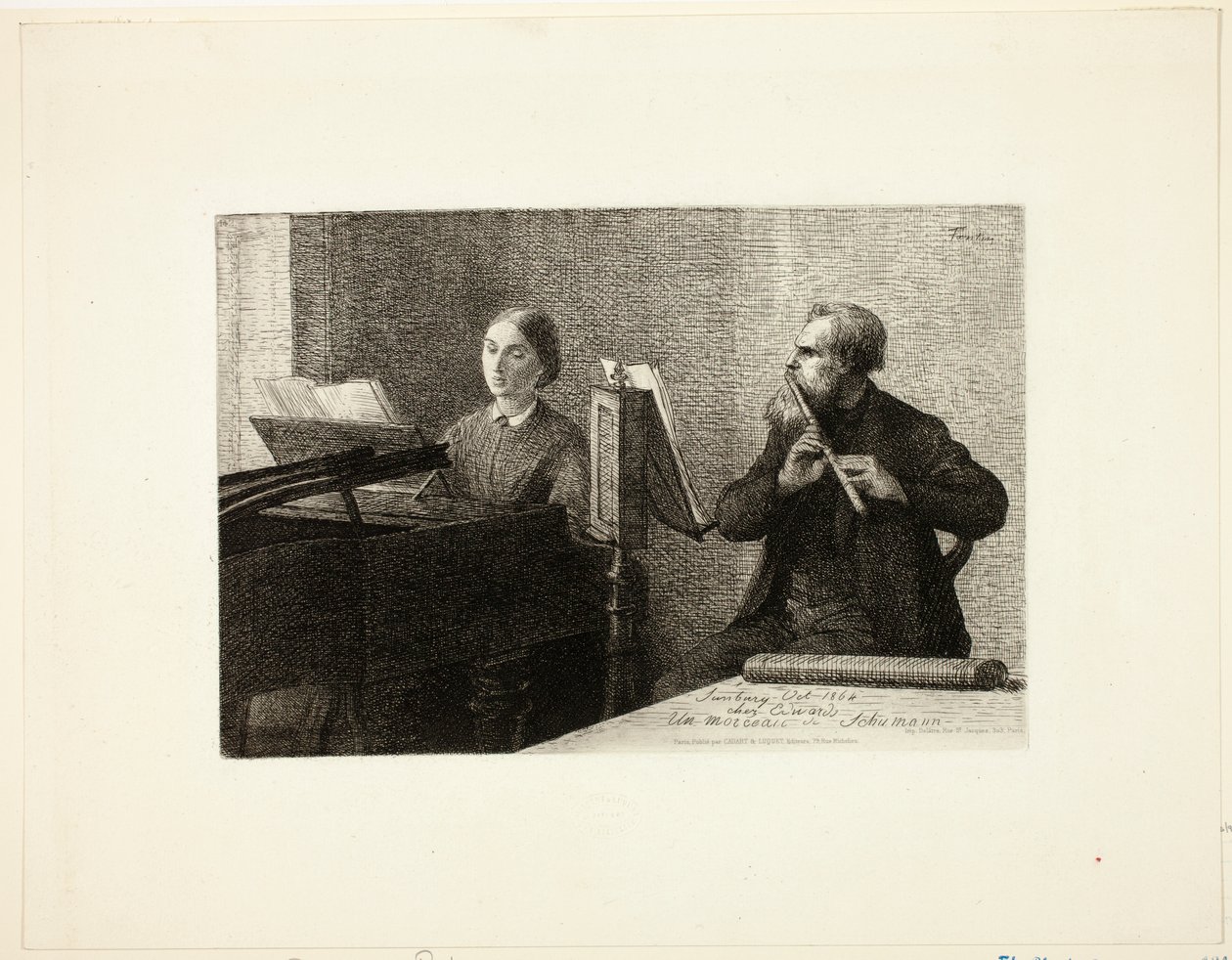 Et stykke av Schumann av Henri Fantin-Latour