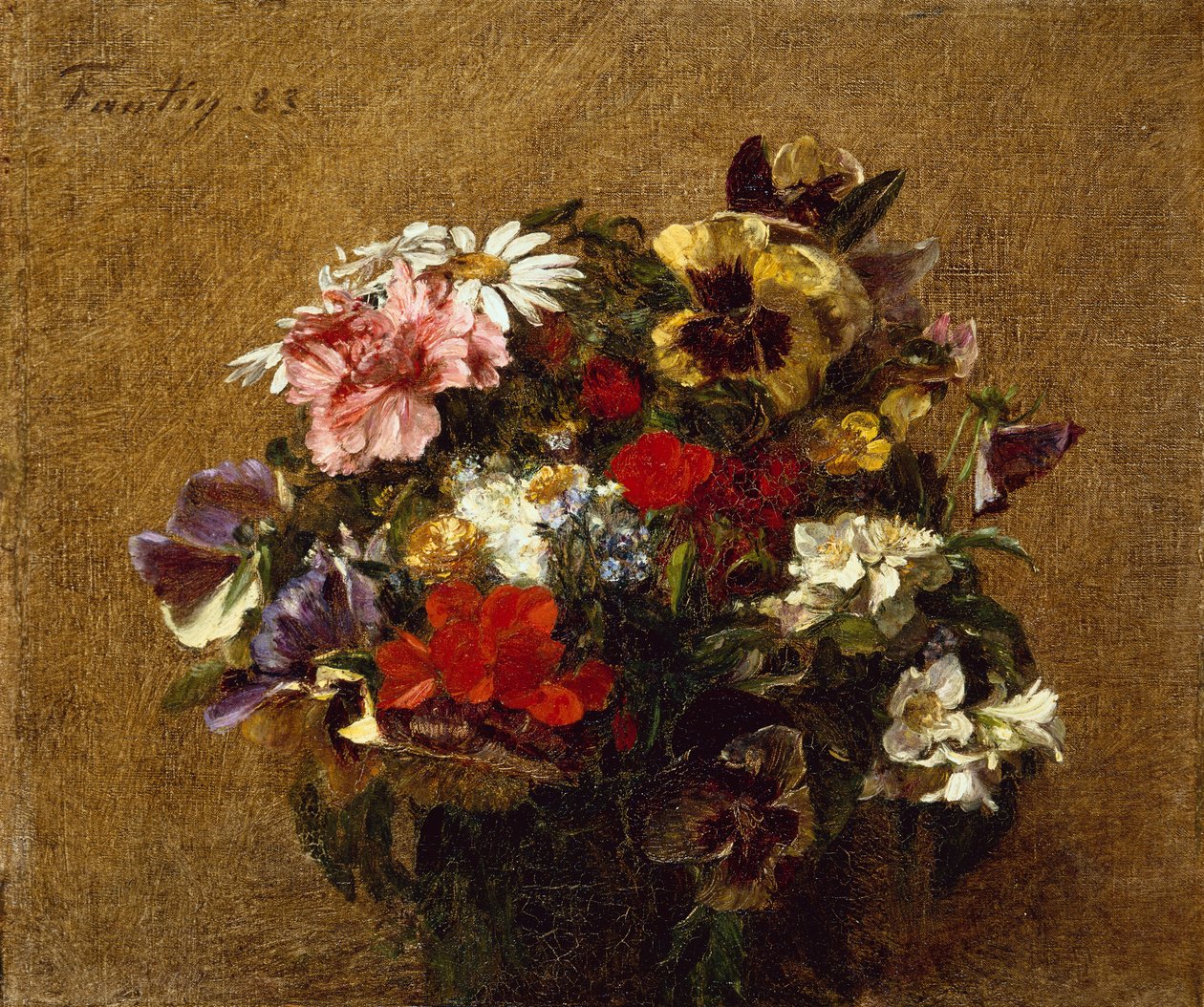 Blomsterbukett av Ignace Henri Jean Fantin Latour