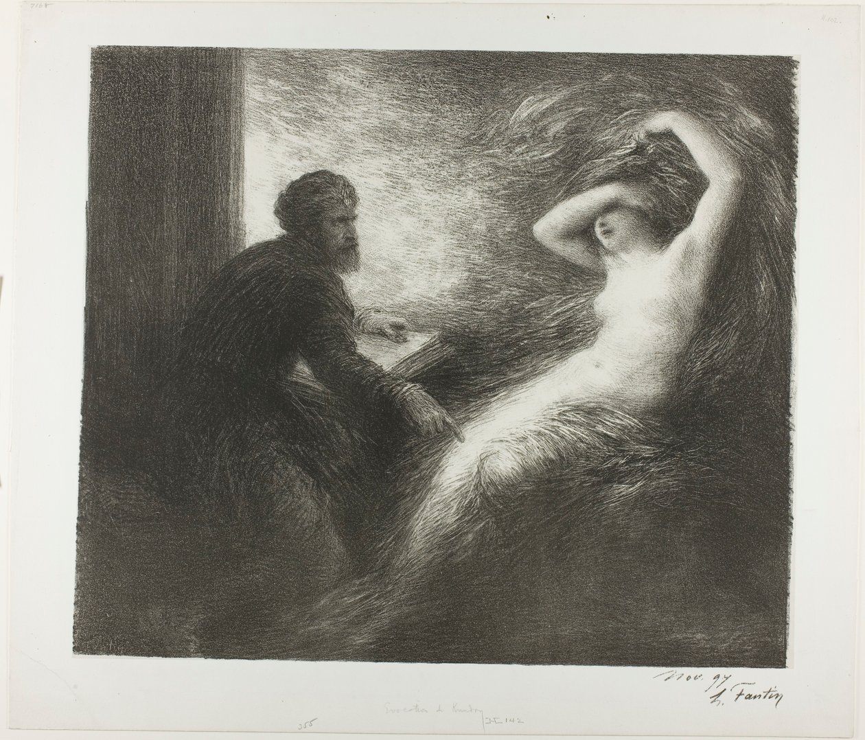 Fremkalling av Kundry av Henri Fantin-Latour