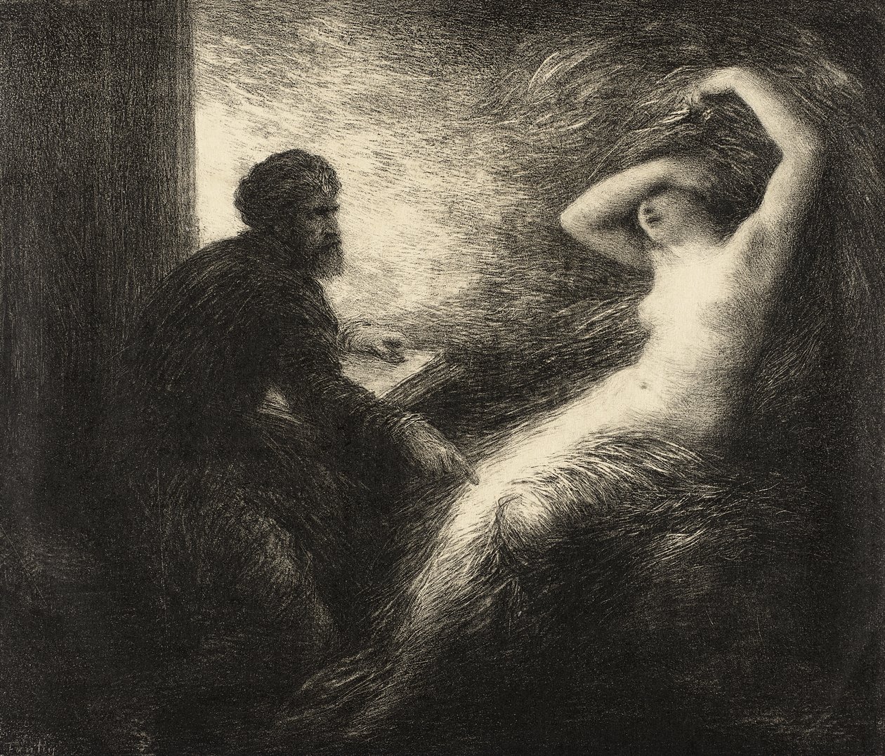Fremmaning av Kundry av Henri Fantin-Latour