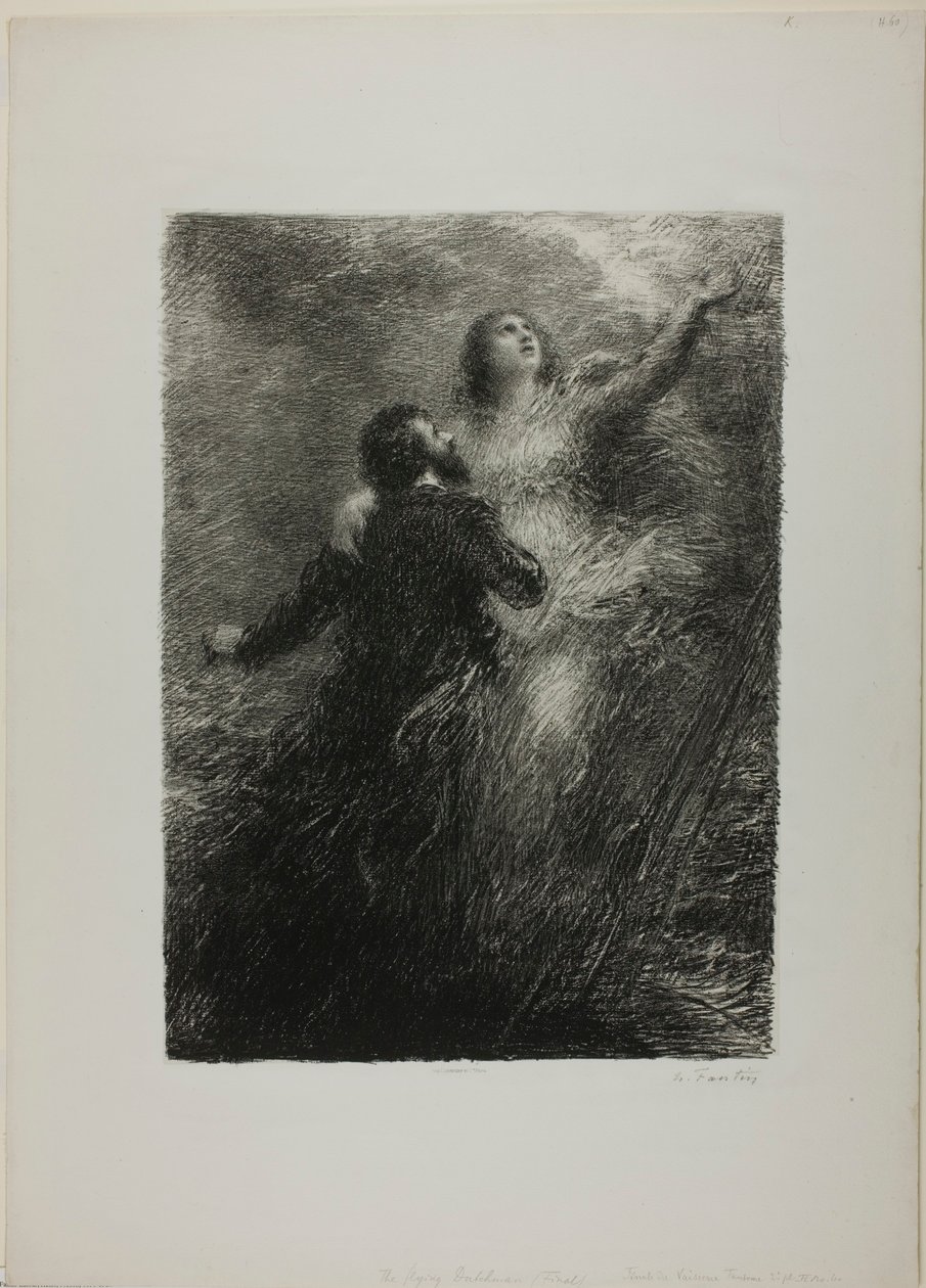 Finale av den flygende nederlenderen, andre plate av Henri Fantin-Latour