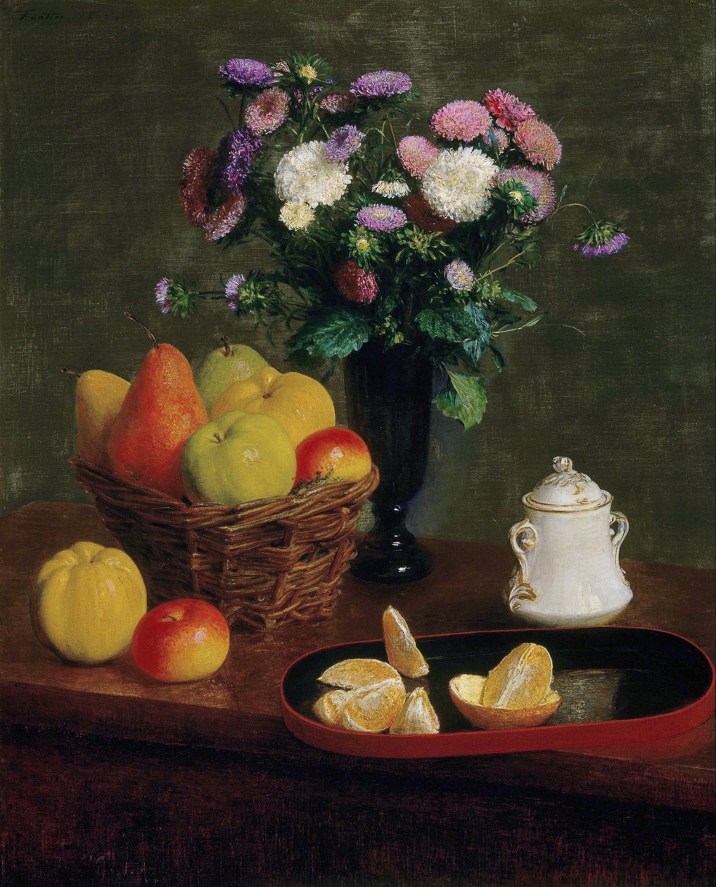 Blomster og frukt av Henri Fantin-Latour