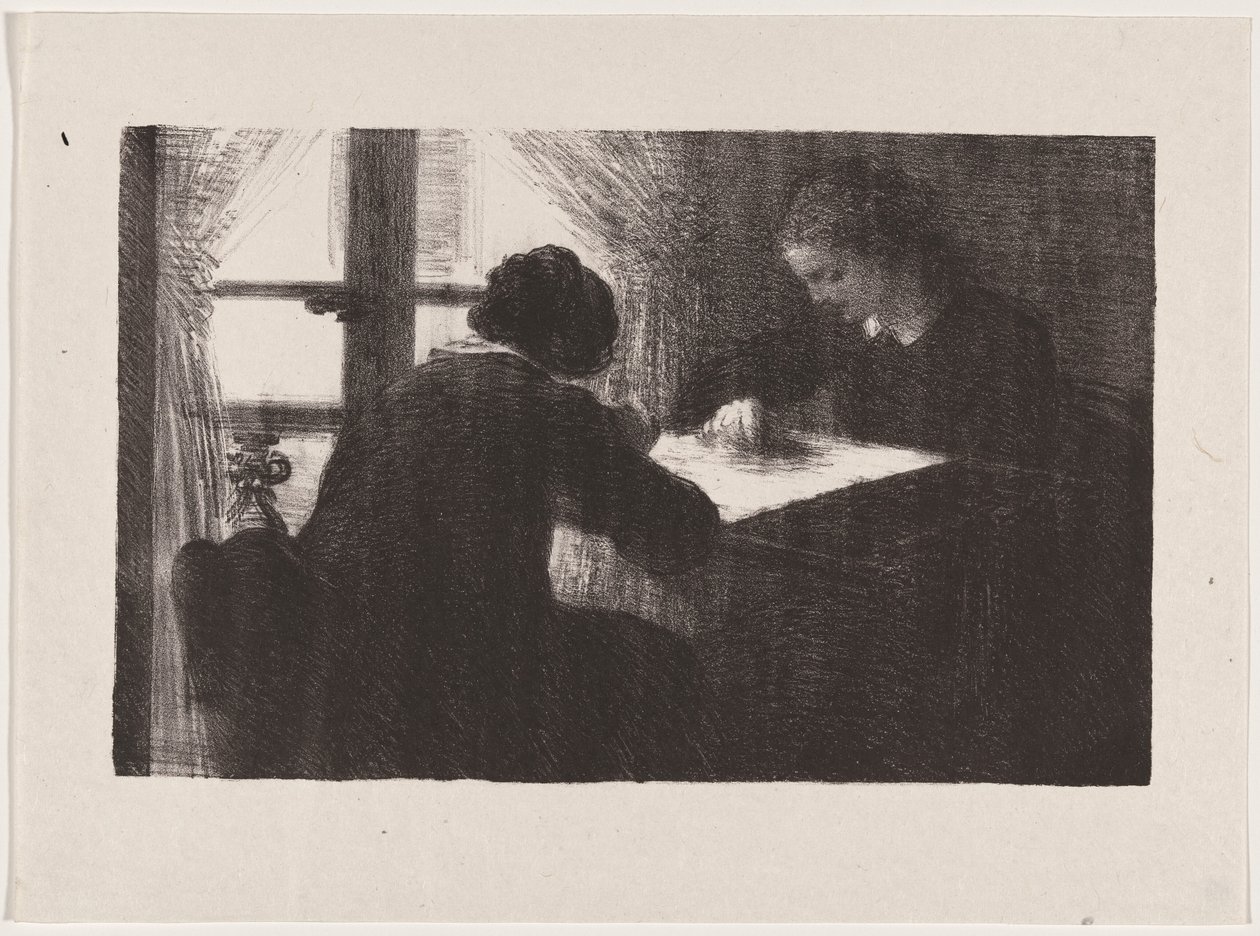 Interiør (Broderiene) av Henri Fantin-Latour