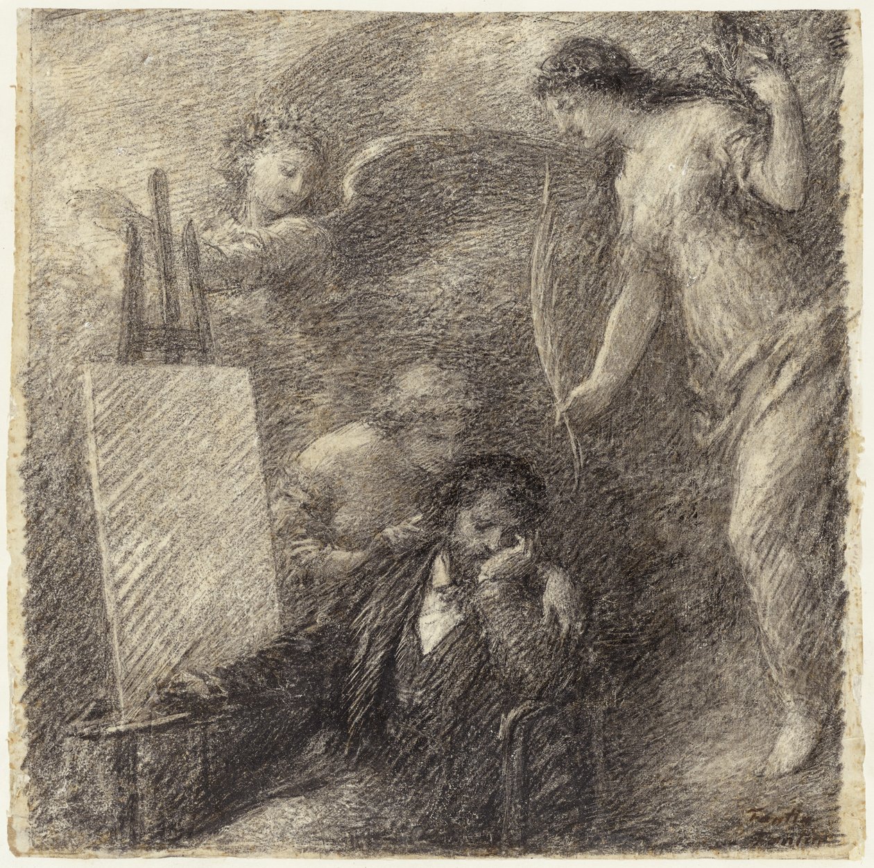 Den motløse kunstneren av Henri Fantin-Latour