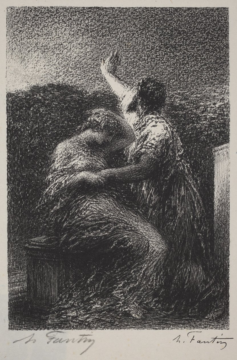 Magikeren Balthazar og Fatime av Henri Fantin-Latour