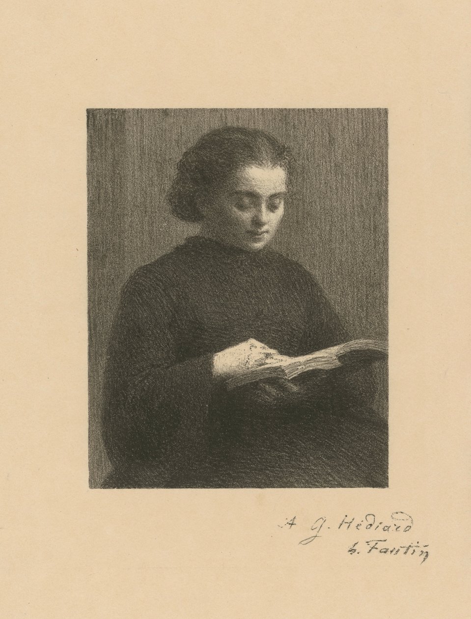 Lesende kvinne av Henri Fantin-Latour