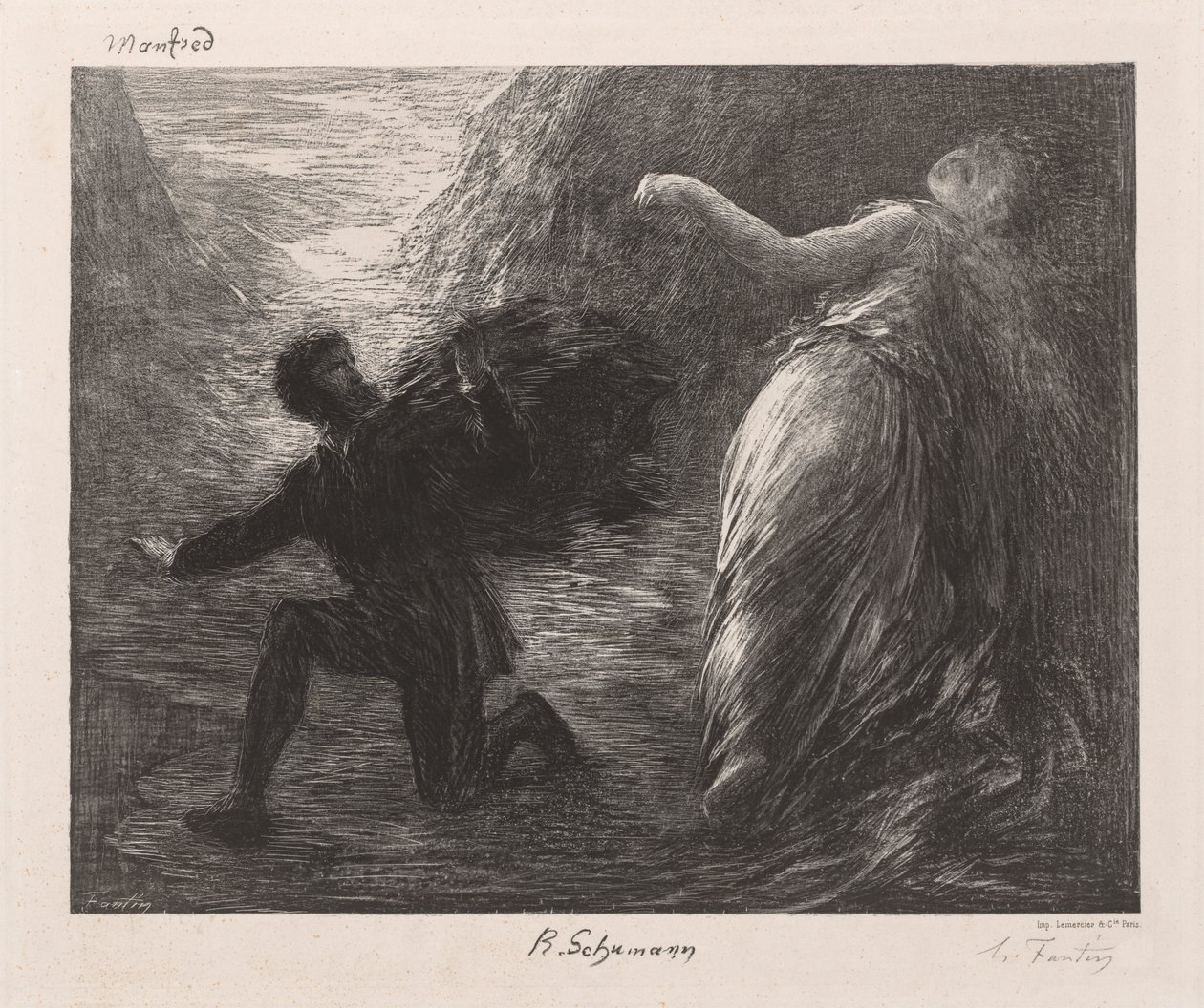 Manfred og Astarte av Henri Fantin-Latour