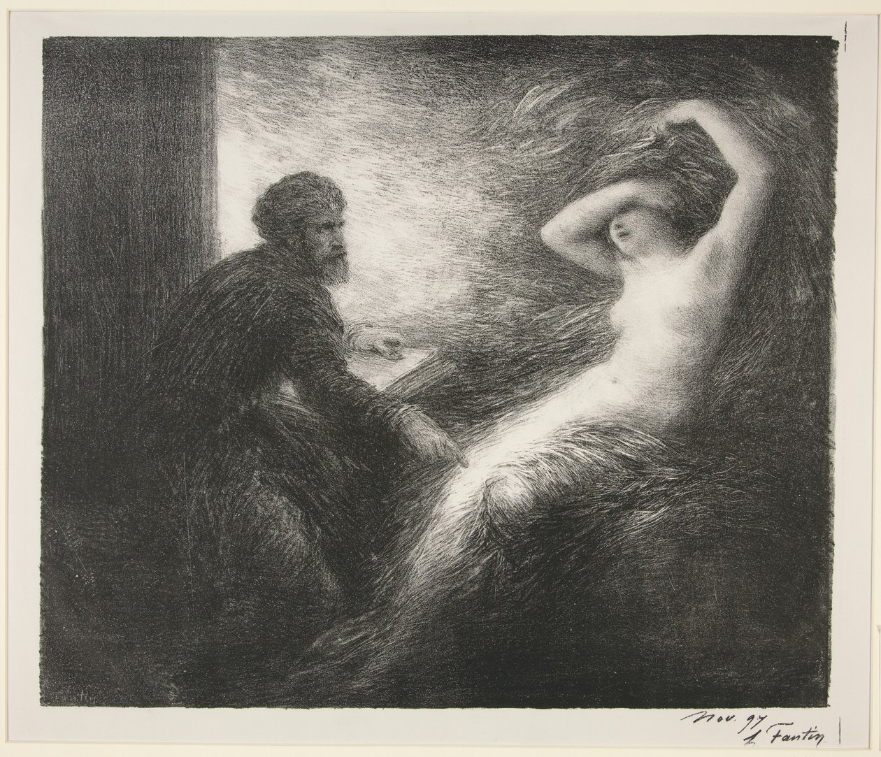 Parsifal: akt II. Påkallelse av Kundry av Henri Fantin-Latour