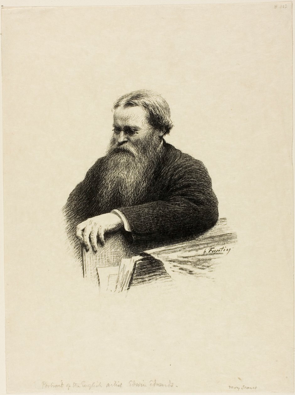 Portrett av kunstneren Edwin Edwards av Henri Fantin-Latour