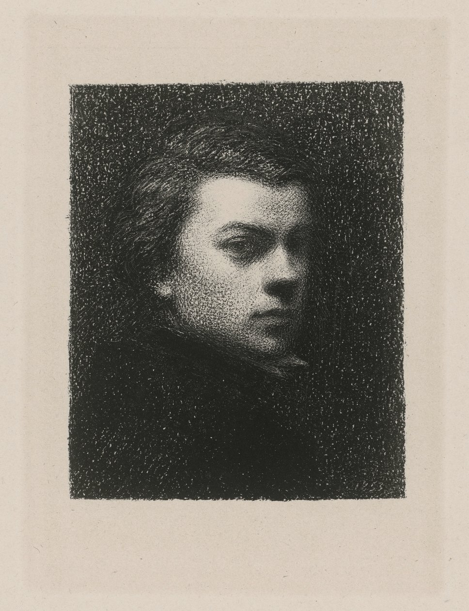 Selvportrett i en alder av 17 år av Henri Fantin-Latour