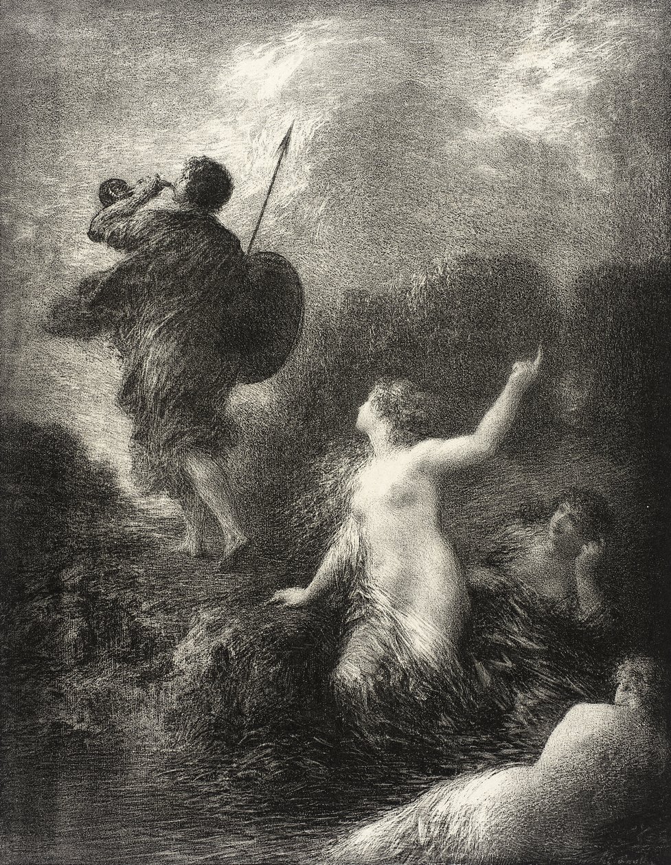 Siegfried og Rhinens jomfruer av Henri Fantin-Latour