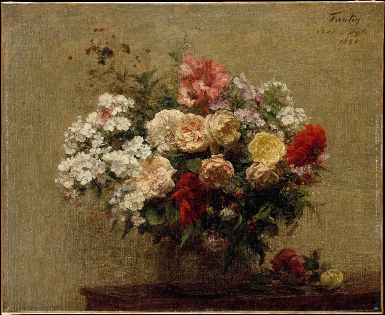 Sommerblomster av Henri Fantin-Latour