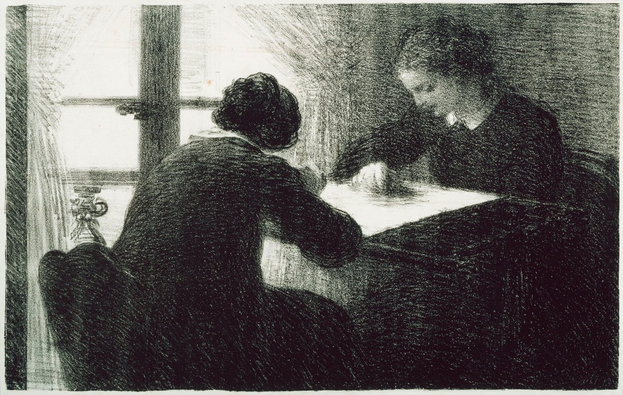 Brodererne (Les Brodeuses) av Henri Fantin-Latour