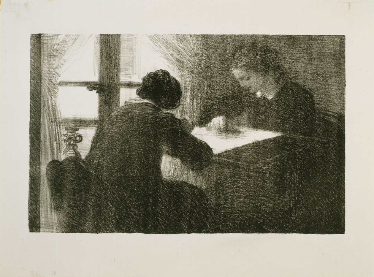 Brodererne, nr. 2 av Henri Fantin-Latour