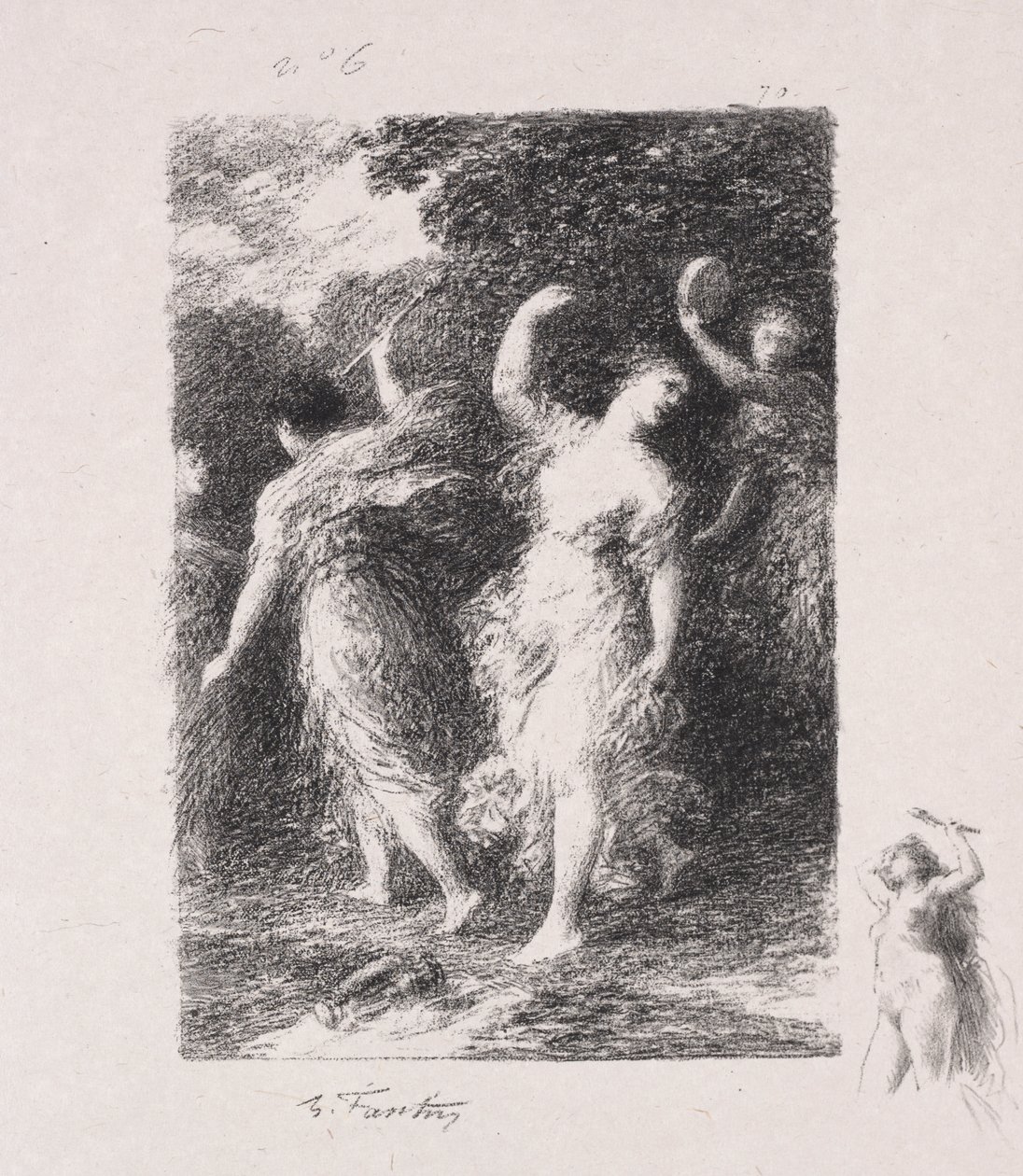 Bacchus av Ignace Henri Jean Fantin Latour