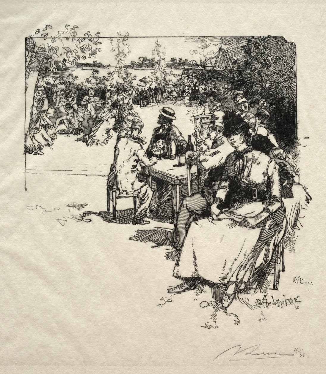 Ball på Point du Jour av Ignace Henri Jean Fantin Latour