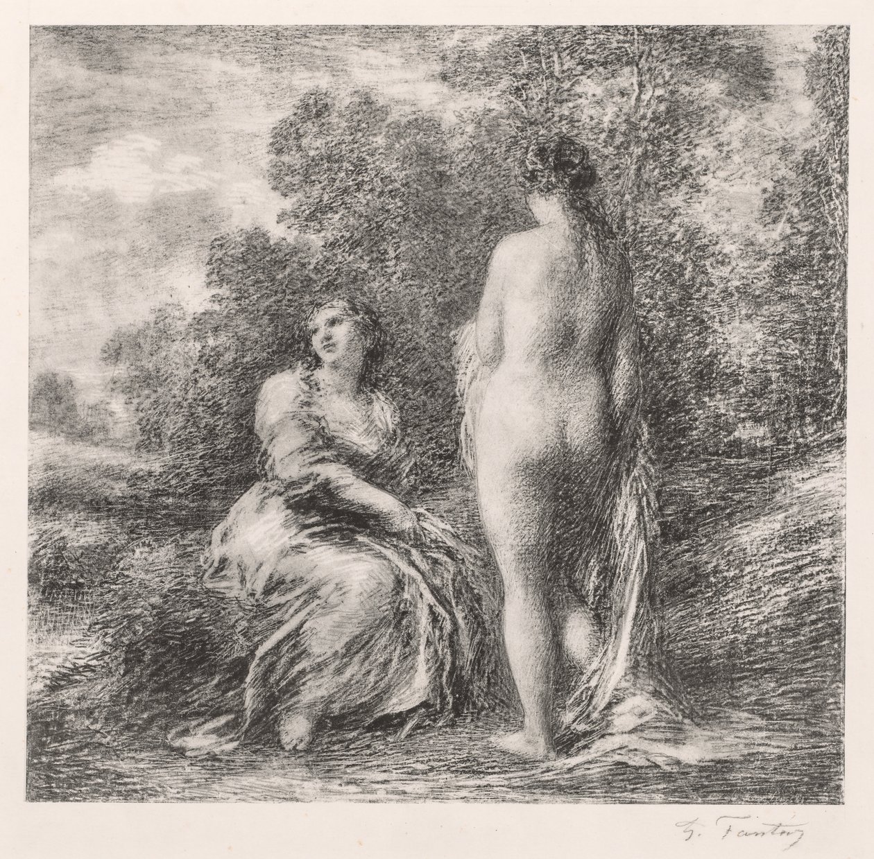 Badende av Ignace Henri Jean Fantin Latour