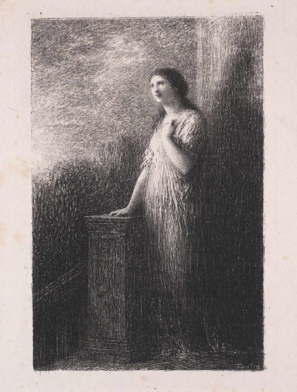 Betror seg til natten av Ignace Henri Jean Fantin Latour