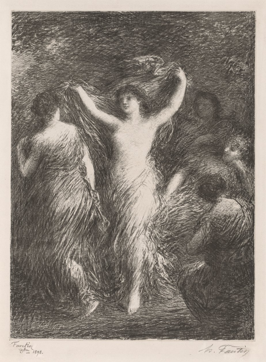 danser av Ignace Henri Jean Fantin-Latour