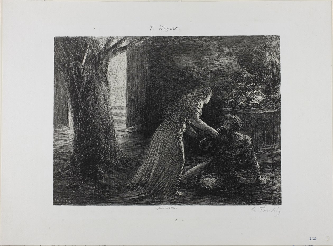 Debut av Valkyrien av Ignace Henri Jean Fantin Latour