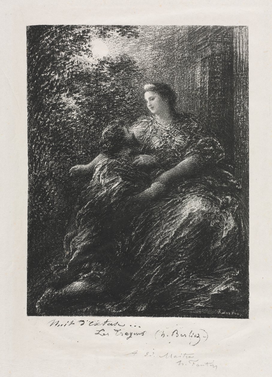 Duett av trojanerne av Ignace Henri Jean Fantin Latour