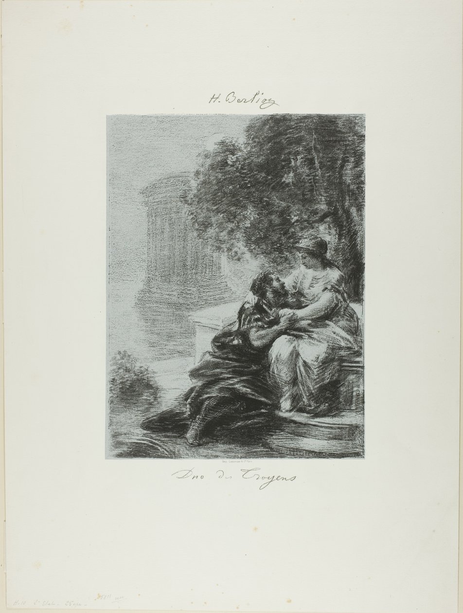 Duett av trojanerne, første plate av Ignace Henri Jean Fantin Latour