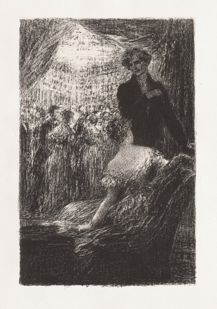 Fantastisk symfoni: en ball av Ignace Henri Jean Fantin Latour
