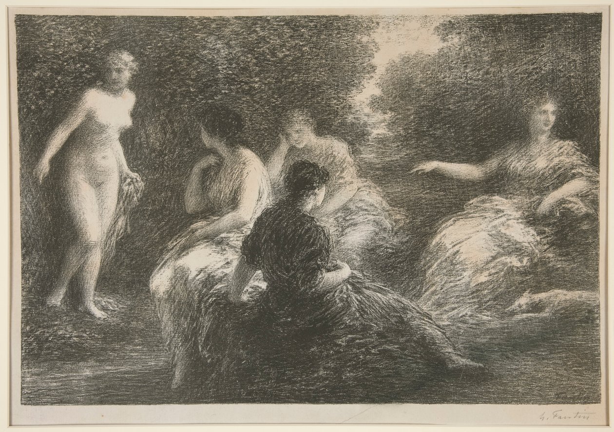 Fem nymfer av Ignace Henri Jean Fantin Latour